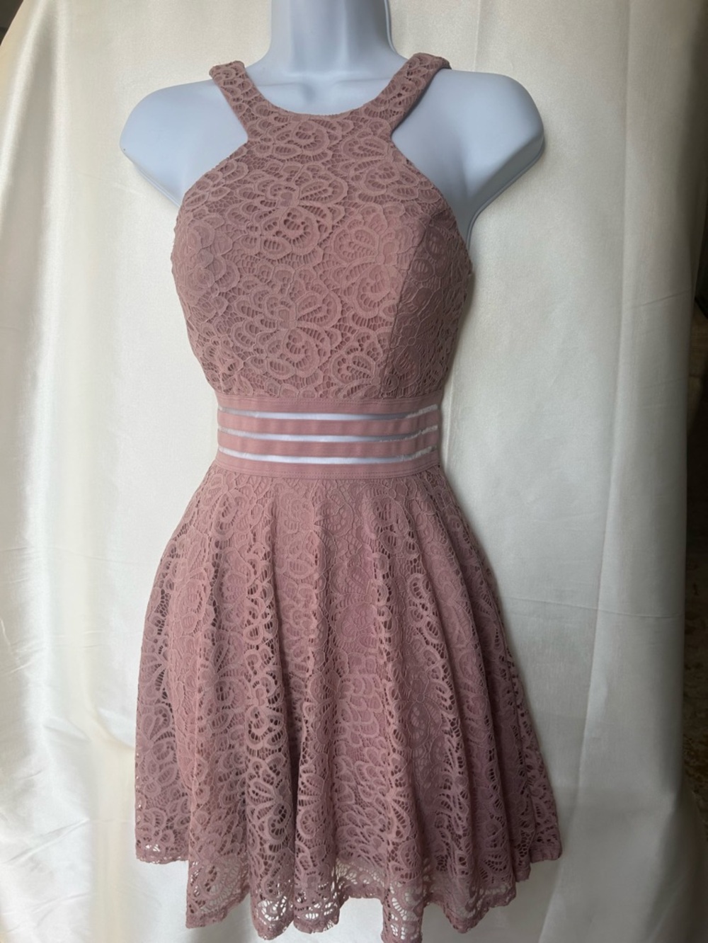 Blush Pink floral dress -city studio- size 0